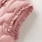 Dave&Bella Kids Girls Winter Pink/Purple Warm Outwear Down Vests
