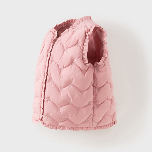 Dave&Bella Kids Girls Autumn Warm Outwear Down Vest Tops