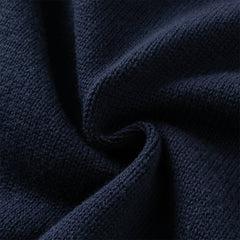 Dave&Bella Toddler Girls Navy Blue Lace Turtle Comfortable Sweaters Tops
