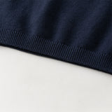 Dave&Bella Toddler Girls Navy Blue Lace Turtle Comfortable Sweaters Tops