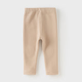 Dave&Bella Toddler Girls Breathable Cotton Soft Plush-lined Straight-leg Leggings