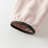 Dave&Bella Kids Girls/Boys Pink/Grey Cozy Fleece Hooded Coat Pant Suits
