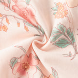 Dave&Bella Toddler Girls Cute Beige/Pink Print Breathable Cotton Pajamas