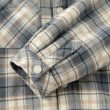 Dave&Bella Kids Boys Blue Grey Plaid Casual Padded Shirts Tops