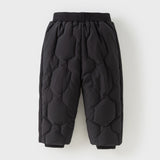 Dave&Bella Toddler Boys Winter Outdoor Cozy Adjustable-waistband Down Pants