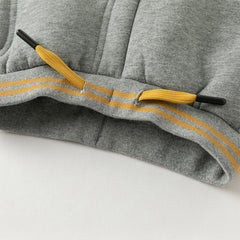 Dave&Bella Toddler Boys Winter Warm Plush-lined Sports Drawstring Sweatpants