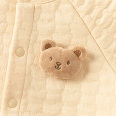 Dave&Bella Baby Girls/Boys Yellow/pink Long-sleeved Soft Padded Rompers