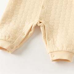 Dave&Bella Baby Girls/Boys Yellow/pink Long-sleeved Soft Padded Rompers