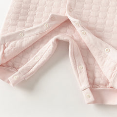 Dave&Bella Baby Girls/Boys Winter Charming Pink/Yellow Indoor Soft Rompers
