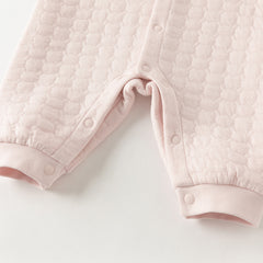 Dave&Bella Baby Girls/Boys Winter Charming Pink/Yellow Indoor Soft Rompers