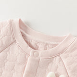 Dave&Bella Baby Girls/Boys Yellow/pink Long-sleeved Soft Padded Rompers
