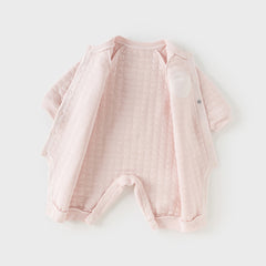 Dave&Bella Baby Girls/Boys Winter Charming Pink/Yellow Indoor Soft Rompers