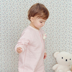 Dave&Bella Baby Girls/Boys Yellow/pink Long-sleeved Soft Padded Rompers