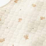 Dave&Bella Toddler Girls Charming Beige/Light Pink Sleeveless Padded Vests Tops