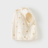 Dave&Bella Toddler Girls Charming Beige/Light Pink Sleeveless Padded Vests Tops