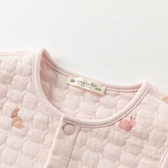 Dave&Bella Toddler Girls Winter Charming Beige/Light Pink Sleeveless Padded Vests Tops