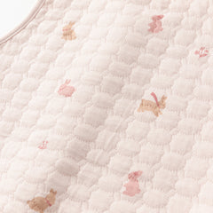 Dave&Bella Toddler Girls Winter Charming Beige/Light Pink Sleeveless Padded Vests Tops