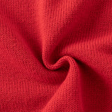 Dave&Bella Toddler Girls Soft Knit Cute Red/Beige Sweaters