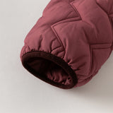 Dave&Bella Toddler Boys Purple-red Hooded Cozy Two-piece-set Coats