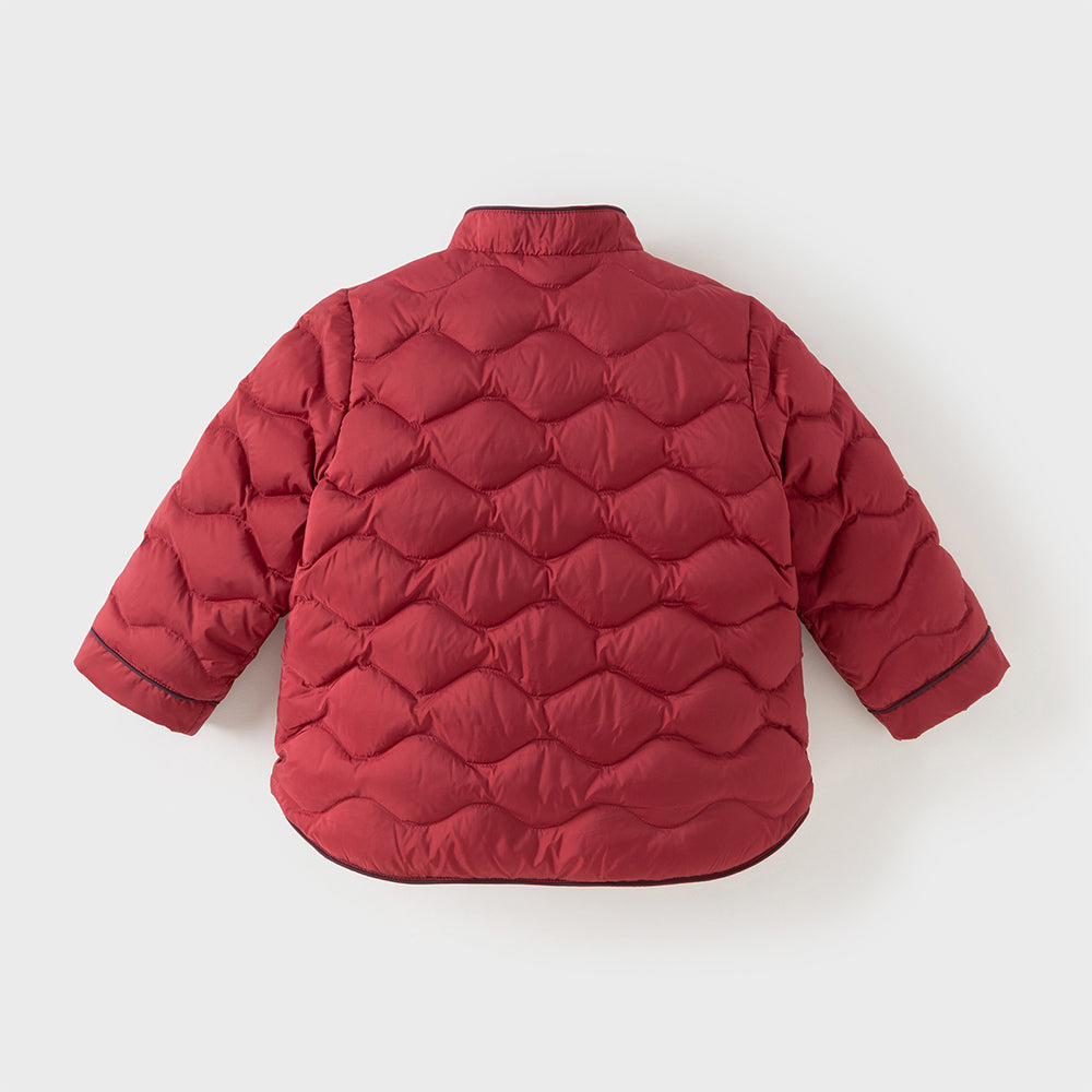 Dave&Bella Toddler Boys Winter Chinese-style Red Turtle Outdoor Cozy Down Coats