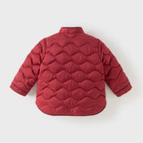 Dave&Bella Toddler Boys Winter Chinese-style Red Turtle Outdoor Cozy Down Coats