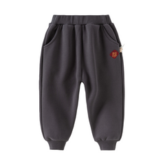 Dave&Bella Toddler Girls/Boys Winter Outdoor Plush-lined Warm Drawstring Sweatpants