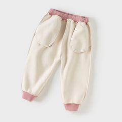 Dave&Bella Toddler Girls/Boys Winter Outdoor Plush-lined Warm Drawstring Sweatpants