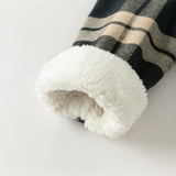 Dave&Bella Toddler Boys Casual Plaid  Plush-lined College-style Shirt Tops