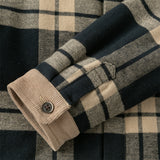Dave&Bella Toddler Boys Casual Plaid  Plush-lined College-style Shirt Tops