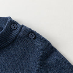 Dave&Bella Toddler Boys Winter Playful Blue Turtle Breathable Cotton  Sweaters Tops