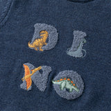 Dave&Bella Toddler Boys Playful Blue Turtle Breathable Cotton  Sweaters Tops
