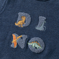Dave&Bella Toddler Boys Winter Playful Blue Turtle Breathable Cotton  Sweaters Tops