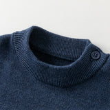 Dave&Bella Toddler Boys Playful Blue Turtle Breathable Cotton  Sweaters Tops