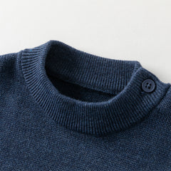 Dave&Bella Toddler Boys Winter Playful Blue Turtle Breathable Cotton  Sweaters Tops