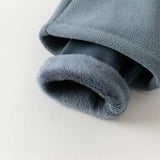 Dave&Bella Toddler Girls/Boys Fashion Warm Plush-lined Loose Casual Pants