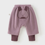 Dave&Bella Toddler Girls/Boys Fashion Warm Plush-lined Loose Casual Pants