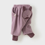 Dave&Bella Toddler Girls/Boys Fashion Warm Plush-lined Loose Casual Pants