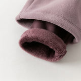 Dave&Bella Toddler Girls/Boys Fashion Warm Plush-lined Loose Casual Pants