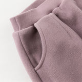 Dave&Bella Toddler Girls/Boys Fashion Warm Plush-lined Loose Casual Pants