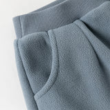 Dave&Bella Toddler Girls/Boys Fashion Warm Plush-lined Loose Casual Pants