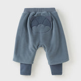 Dave&Bella Toddler Girls/Boys Fashion Warm Plush-lined Loose Casual Pants