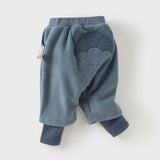 Dave&Bella Toddler Girls/Boys Fashion Warm Plush-lined Loose Casual Pants