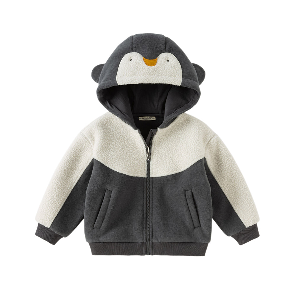 Dave&Bella Toddler Girls/Boys Cute Animal-Style Ultra-Soft Fleece Hooded Coats