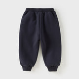 Dave&Bella Toddler Girls/Boys Versatile Adjustable Waistband Plush-lined Cozy Sweatpants