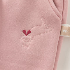 Dave&Bella Toddler Girls/Boys Winter Versatile Adjustable Waitsband Plush-lined Sweatpants