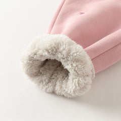 Dave&Bella Toddler Girls/Boys Winter Versatile Adjustable Waitsband Plush-lined Sweatpants