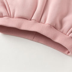 Dave&Bella Toddler Girls/Boys Winter Versatile Adjustable Waitsband Plush-lined Sweatpants