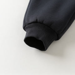 Dave&Bella Toddler Girls/Boys Winter Versatile Adjustable Waitsband Plush-lined Sweatpants