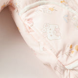 Dave&Bella Toddler Girls Sweet Pink Flower Print Outwear Hooded Cozy Padded Jackets