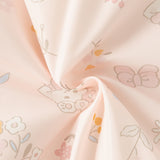 Dave&Bella Toddler Girls Sweet Pink Flower Print Outwear Hooded Cozy Padded Jackets